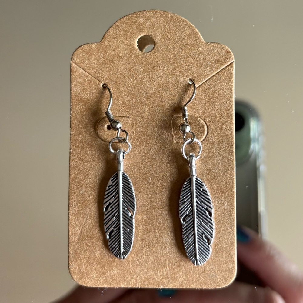 Made by ME feather earrings